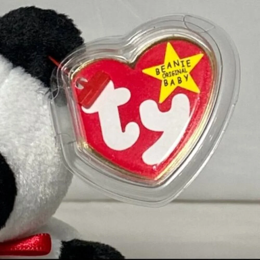 Ty Beanie‎ Baby Original Fortune Panda Bear Retired 1997/1998 Tag Errors Rare